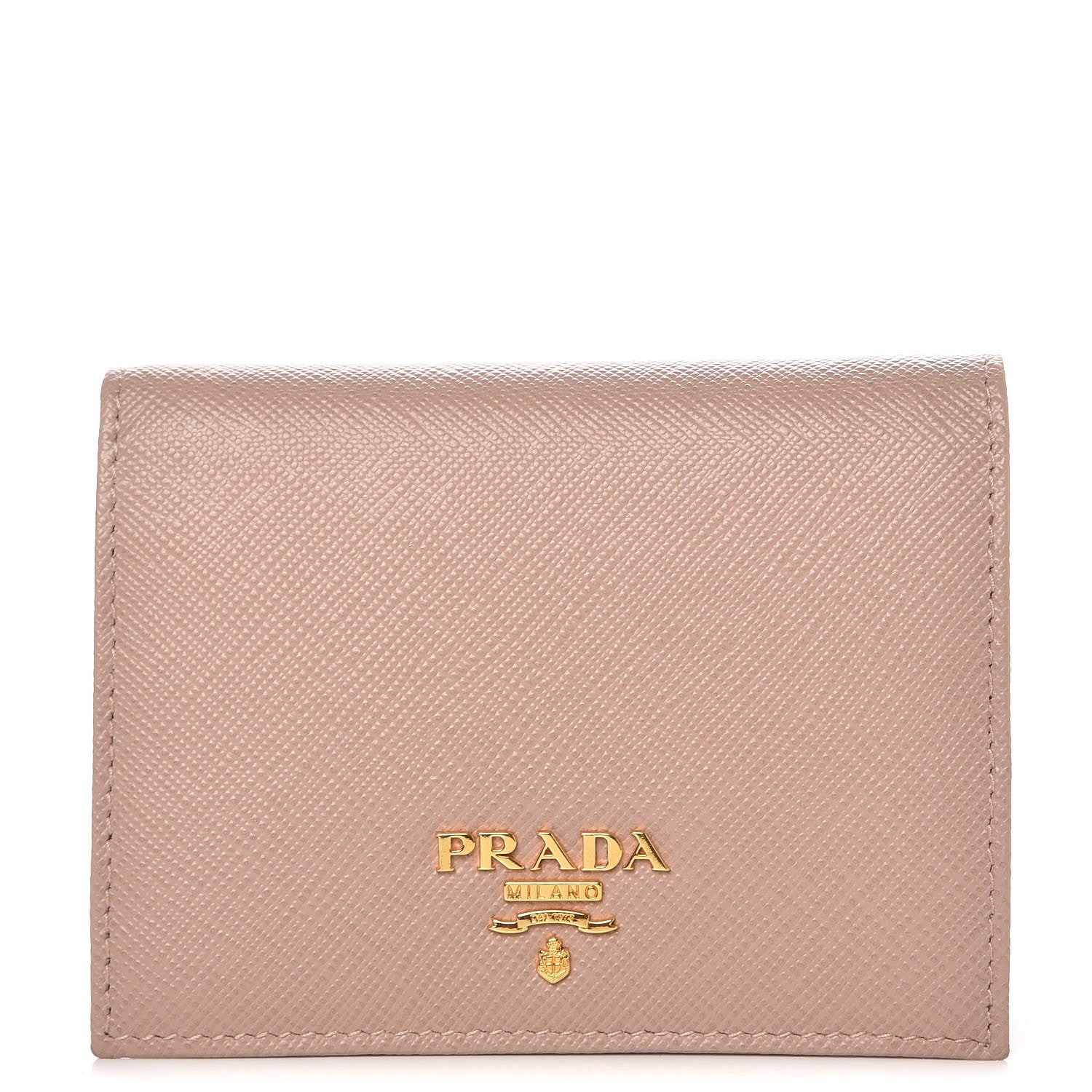 Prada Saffiano Metal Bi-Fold Wallet Cammeo 1 of 6