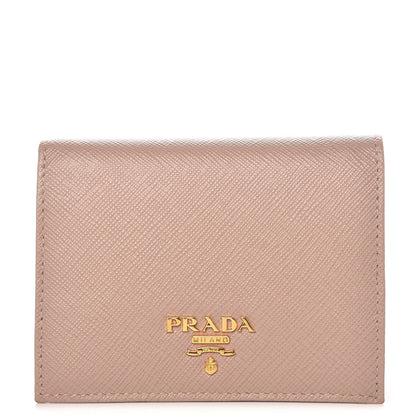 Prada Saffiano Metal Bi-Fold Wallet Cammeo 1 of 6