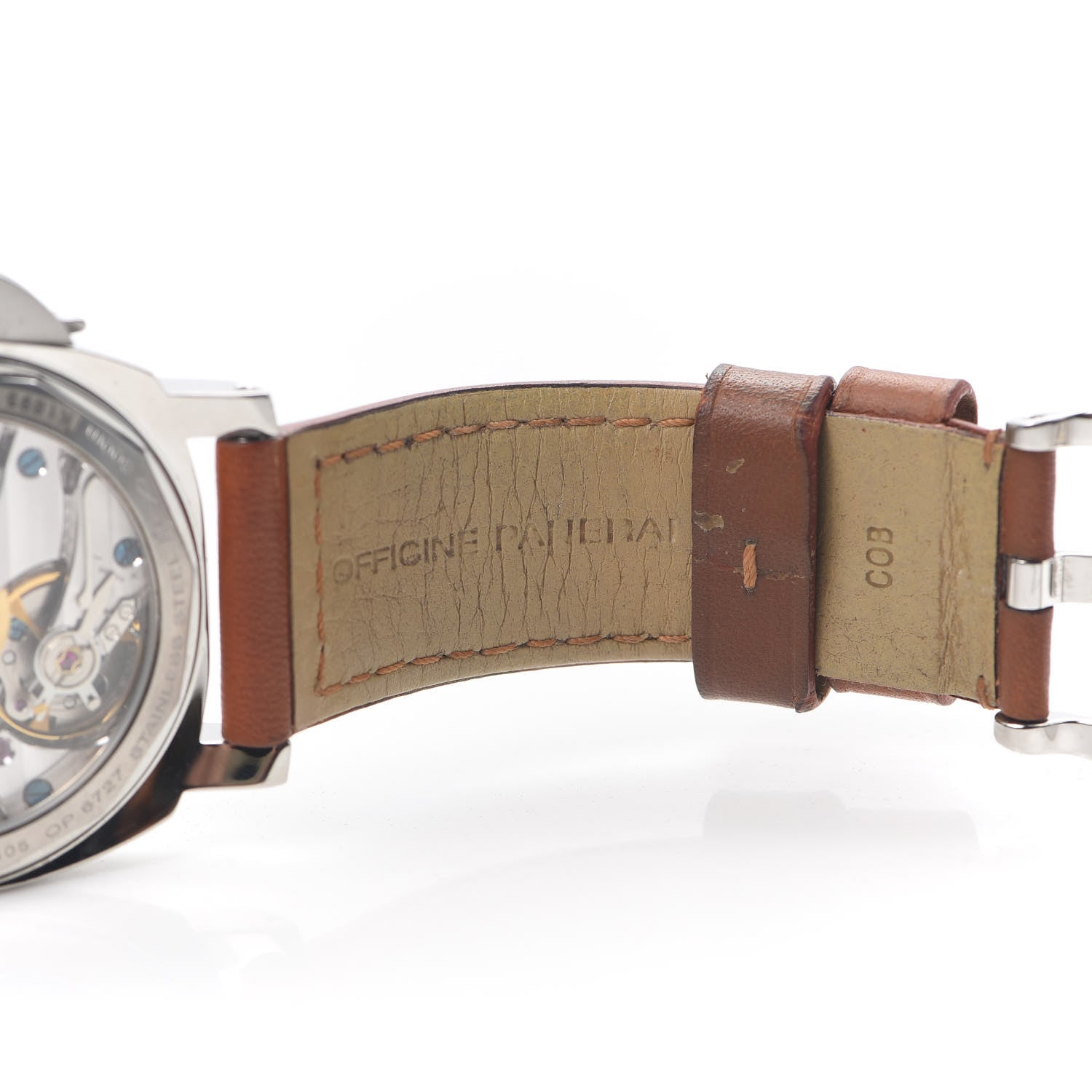 Panerai Stainless Steel Calfskin 44mm Luminor Marina Manual Winding Watch Black PAM00111 6 of 8
