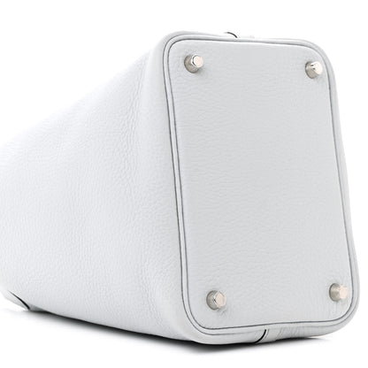 Hermes Taurillon Clemence Picotin Lock 18 PM Bleu Pale 4 of 13