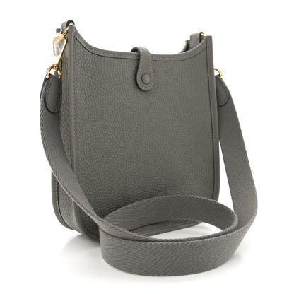 Hermes Taurillon Clemence Evelyne TPM Gris Meyer 3 of 11