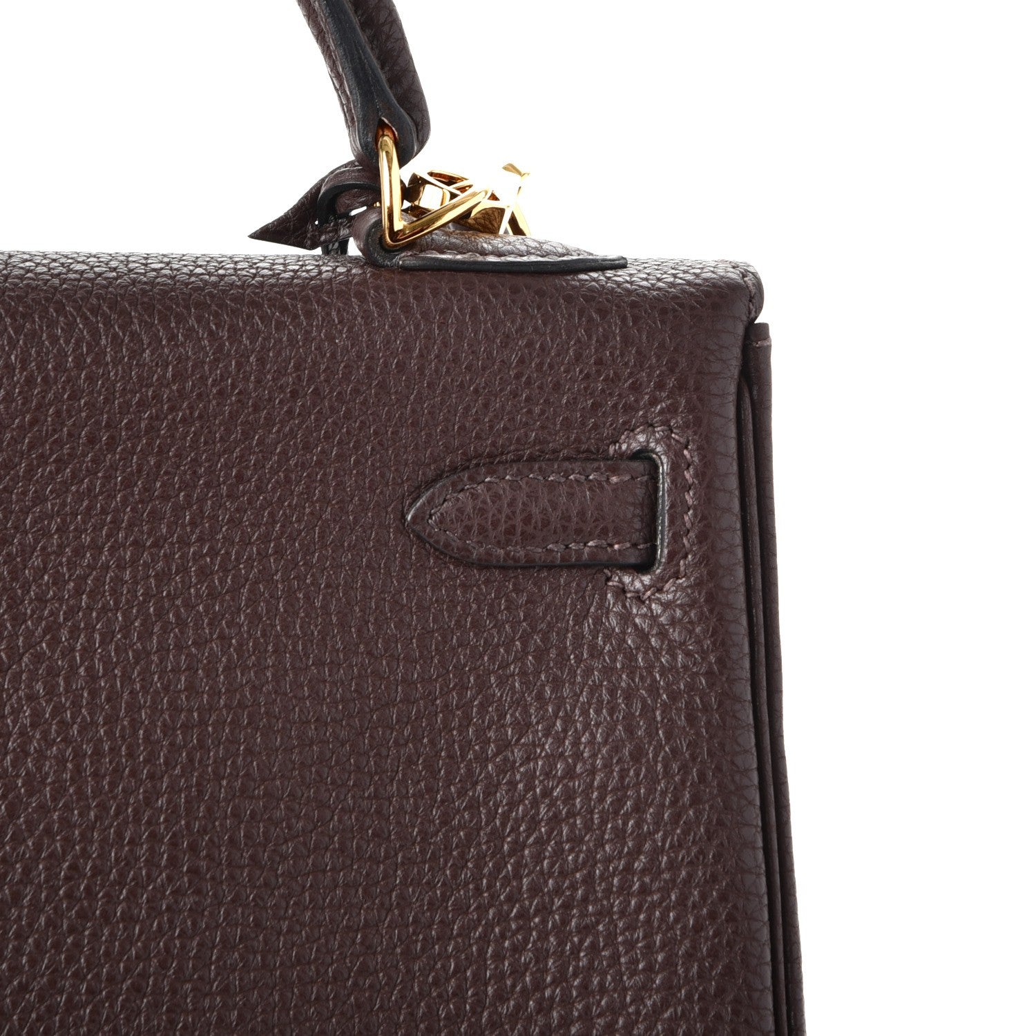 Hermes Togo Kelly Retourne 25 Chocolate 9 of 39
