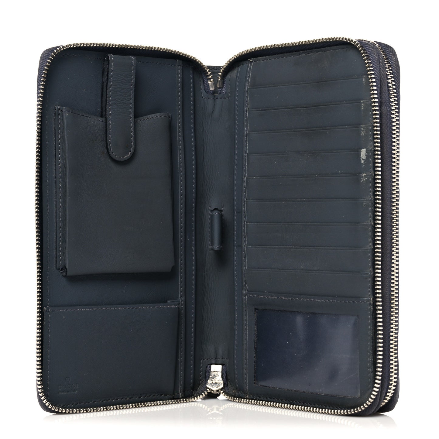 Guccissima Signature Travel Document Case Grey