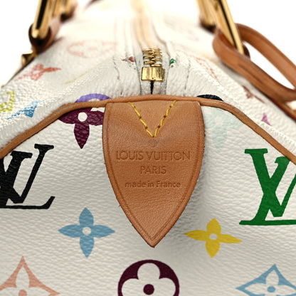 Louis Vuitton Monogram Multicolor Speedy 30 White 6 of 9