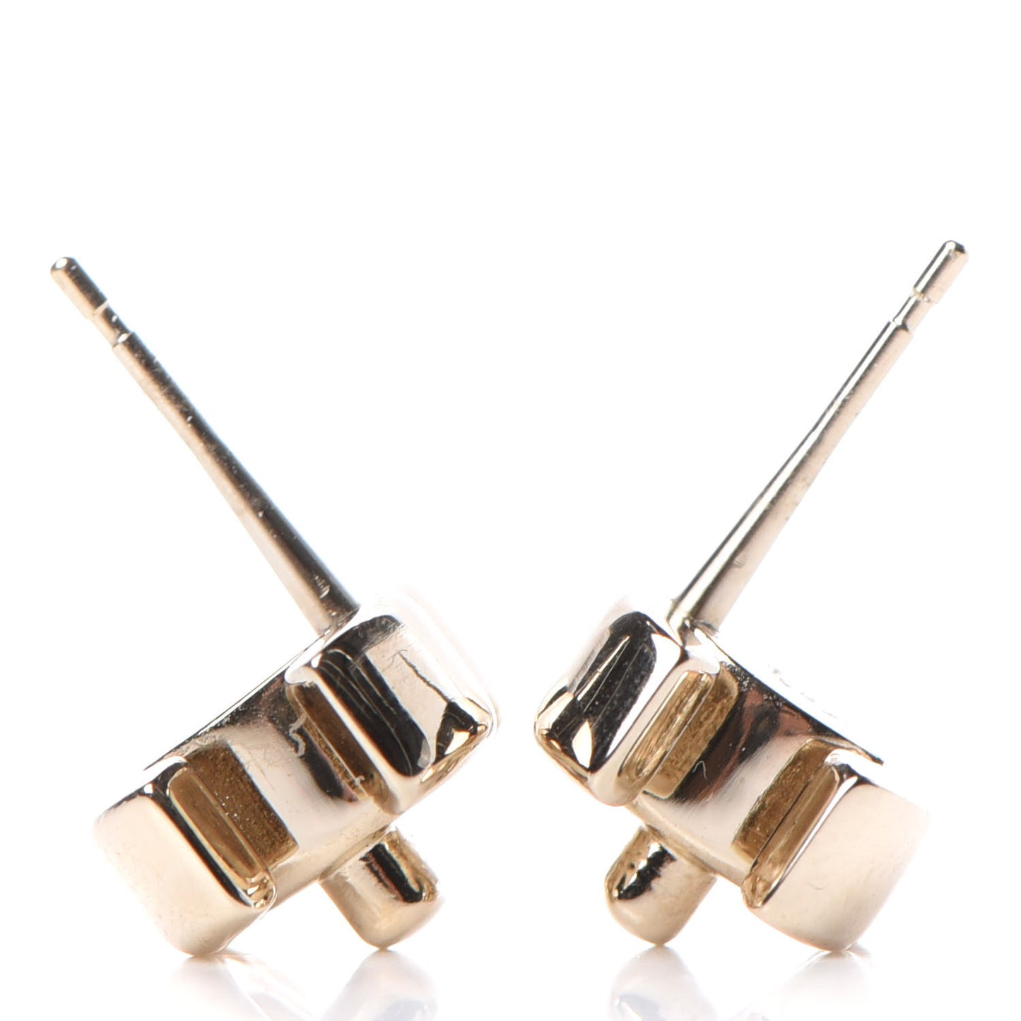 Metal CC Turnlock Earrings Gold