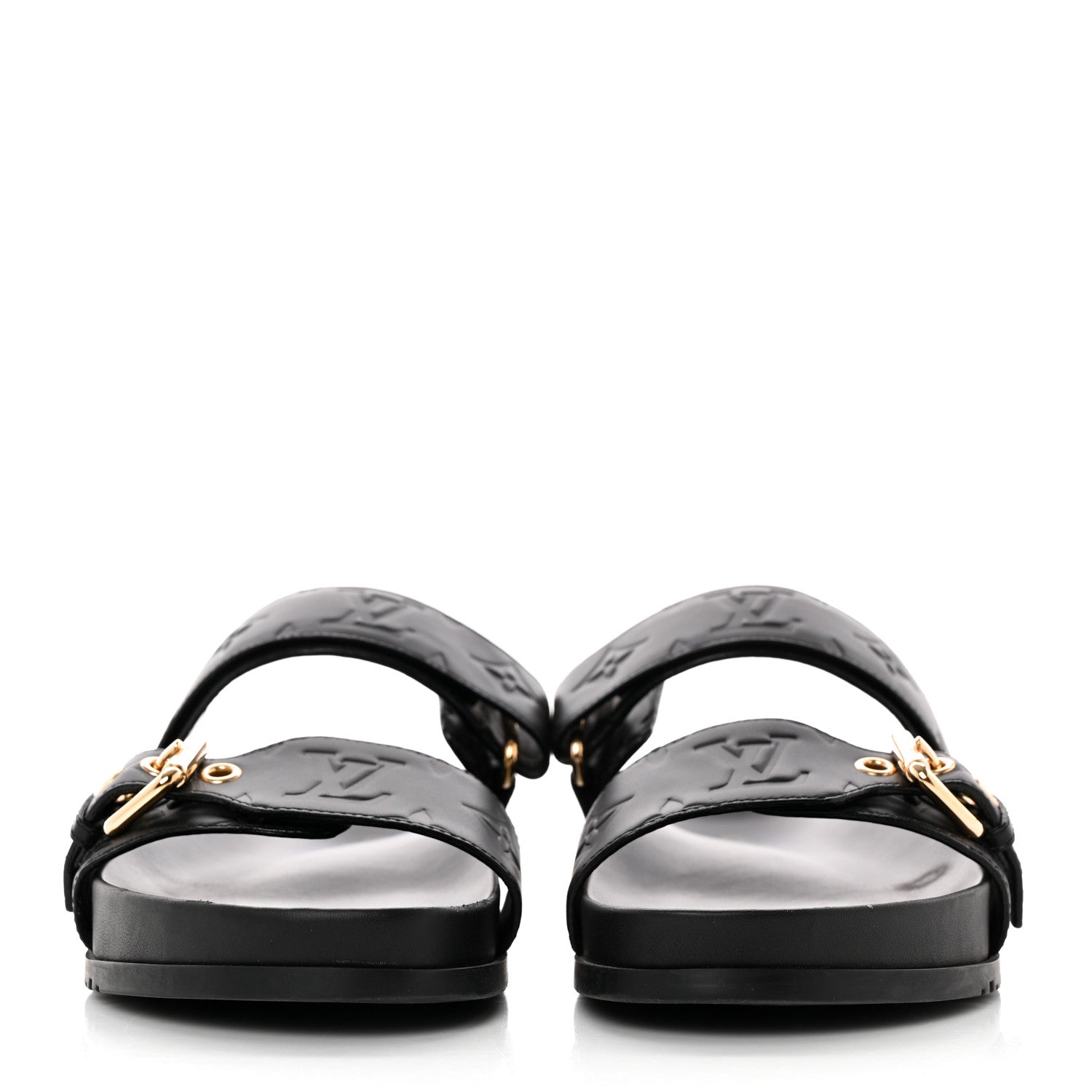 Louis Vuitton Empreinte Bom Dia Mule Sandals 38 Black 2 of 12