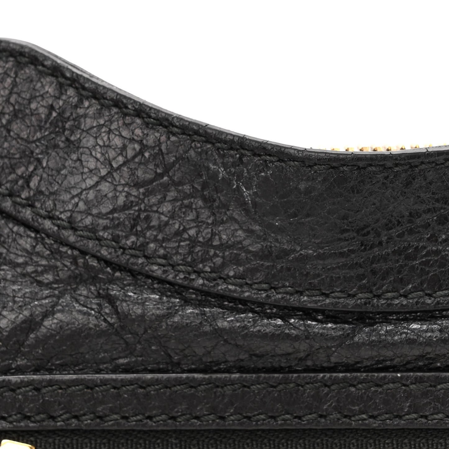 Agneau Giant 12 Gold Hardware Hip Black