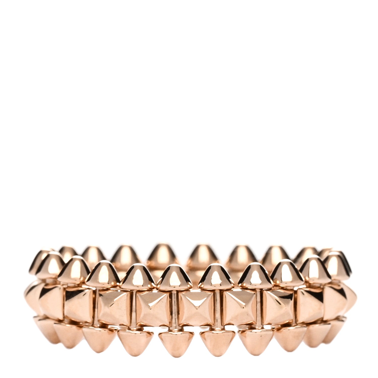 Cartier 18K Pink Gold SM Clash De Cartier Ring 53 6.5 1 of 4