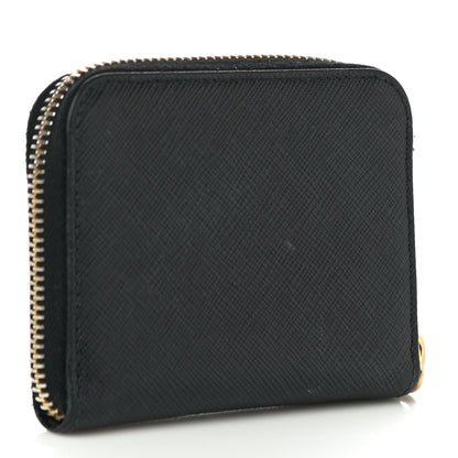 Prada Saffiano Metal Coin Purse Black 3 of 10