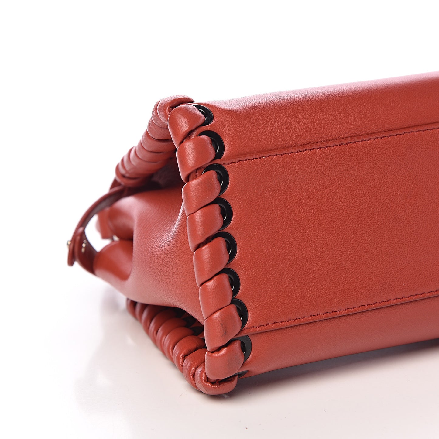 Nappa Lace Up Mini Peekaboo Iconic Satchel Bloody Mary