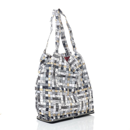 Hermes Silky Pop Bolduc Au Carre Shopper Tote Black 3 of 9