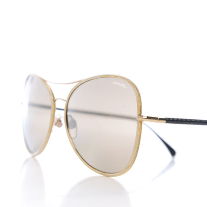 Chanel Pilot Fall Sunglasses 4227 Gold 7 of 8