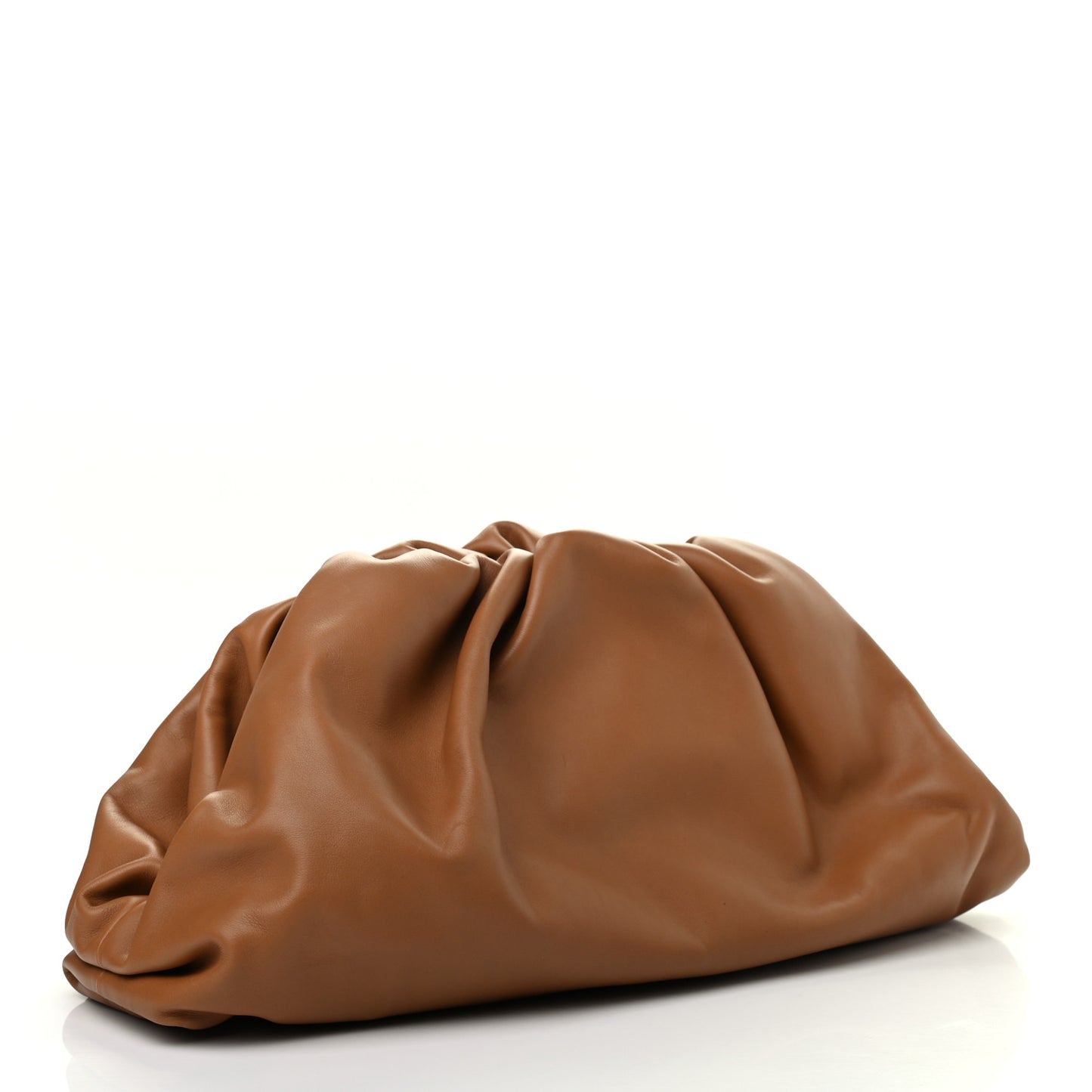 Smooth Butter Calf The Pouch Oversized Clutch Camello