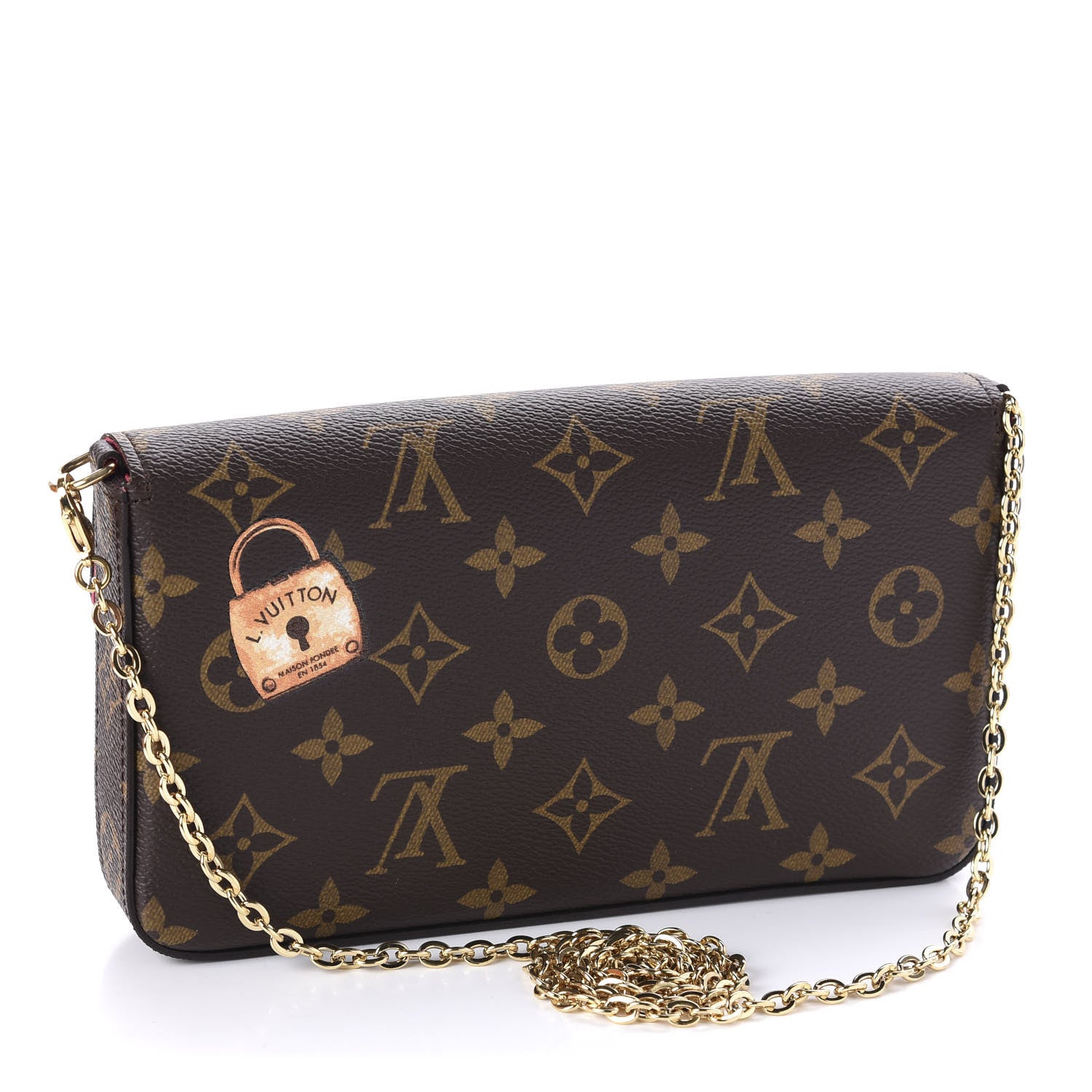 Louis Vuitton Monogram My LV World Tour Pochette Felicie Chain Wallet Hot Pink 3 of 12