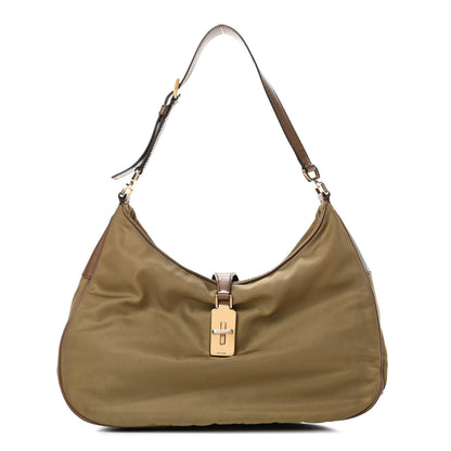 Prada Tessuto Nylon Hobo Tortora 1 of 4