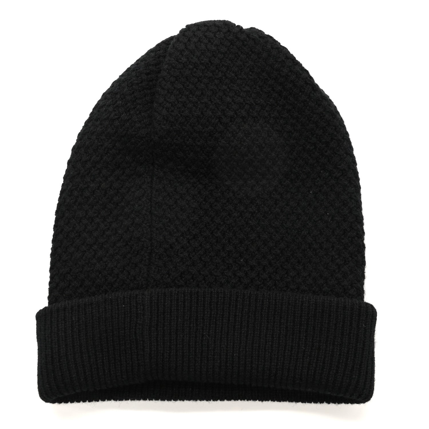 Chanel Cashmere CC Logo Beanie Hat Black 3 of 4