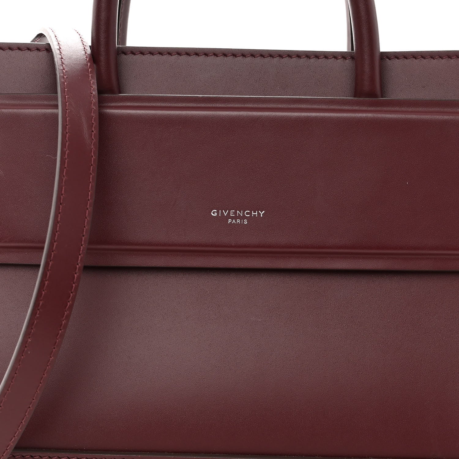 Givenchy Smooth Calfskin Small Horizon Satchel Oxblood 7 of 9