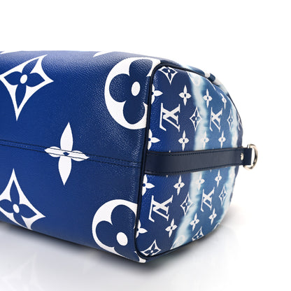Louis Vuitton Monogram Escale Speedy Bandouliere 30 Blue 10 of 10