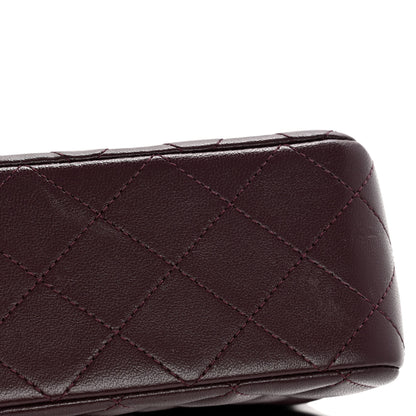 Chanel Lambskin Quilted Mini Rectangular Flap Dark Purple 11 of 12