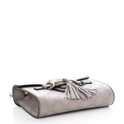 Gucci Guccissima Mini Emily Chain Shoulder Bag Storm Grey 4 of 7