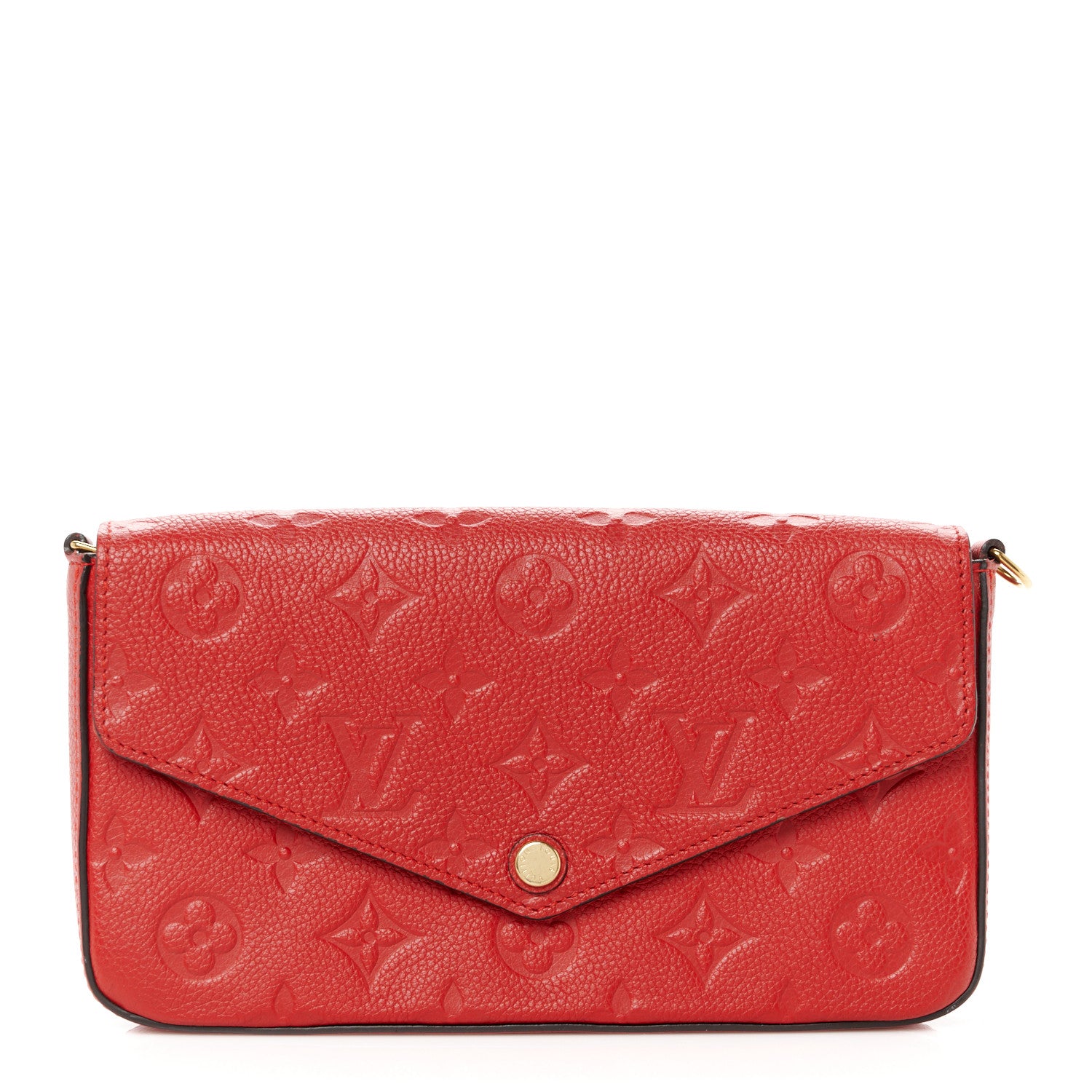 Louis Vuitton Empreinte Pochette Felicie Chain Wallet Scarlet 1 of 13