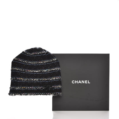 Chanel Wool Beanie Hat Black 5 of 5
