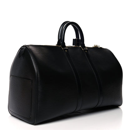 Louis Vuitton Epi Keepall 45 Black 3 of 16