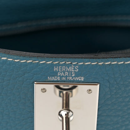 Hermes Togo Kelly Retourne 28 Blue Jean 6 of 14