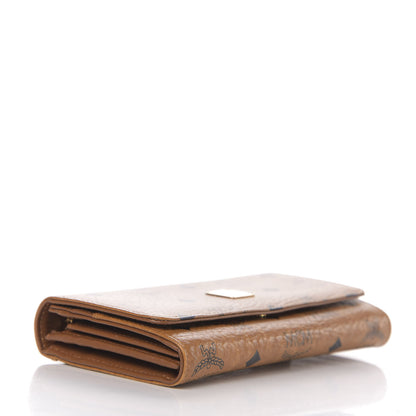 MCM Visetos Heritage Continental Flap Wallet Cognac 4 of 8
