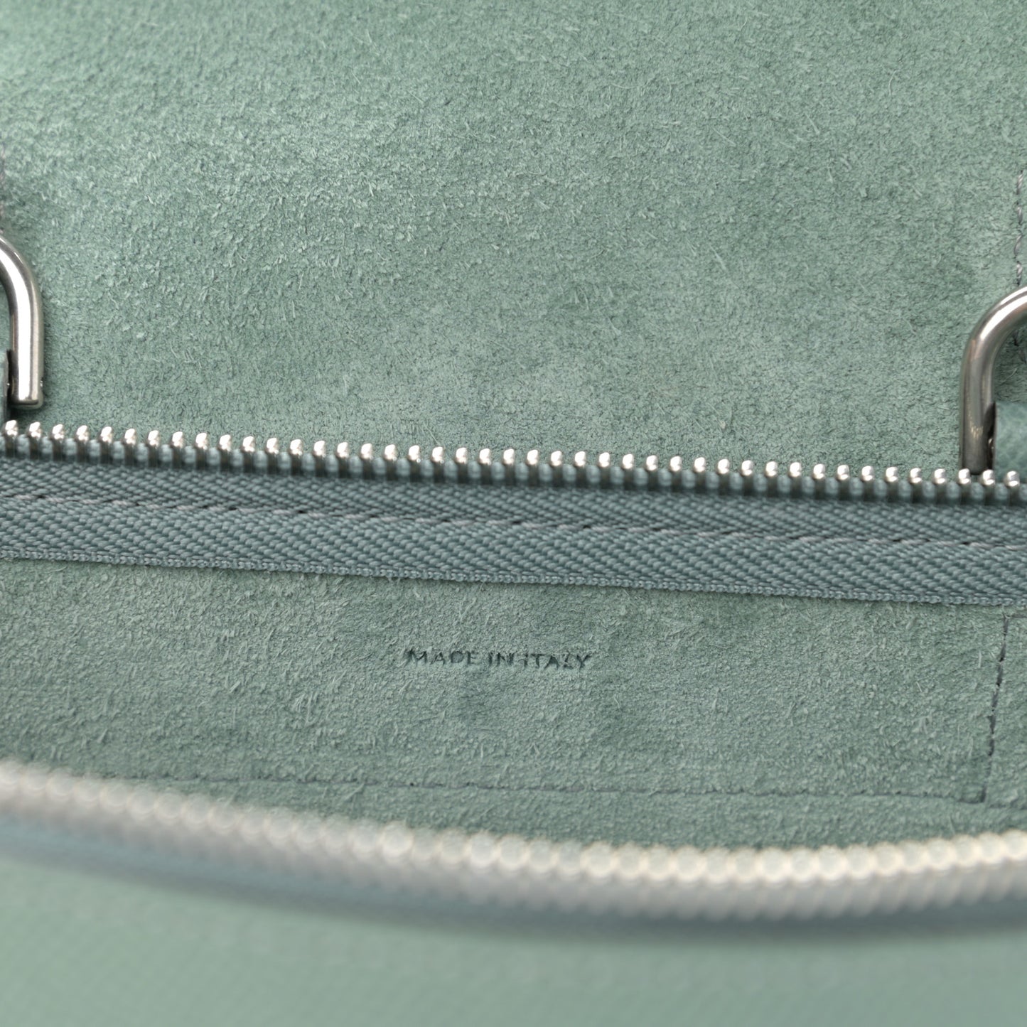 Grained Calfskin Nano Belt Bag Celadon