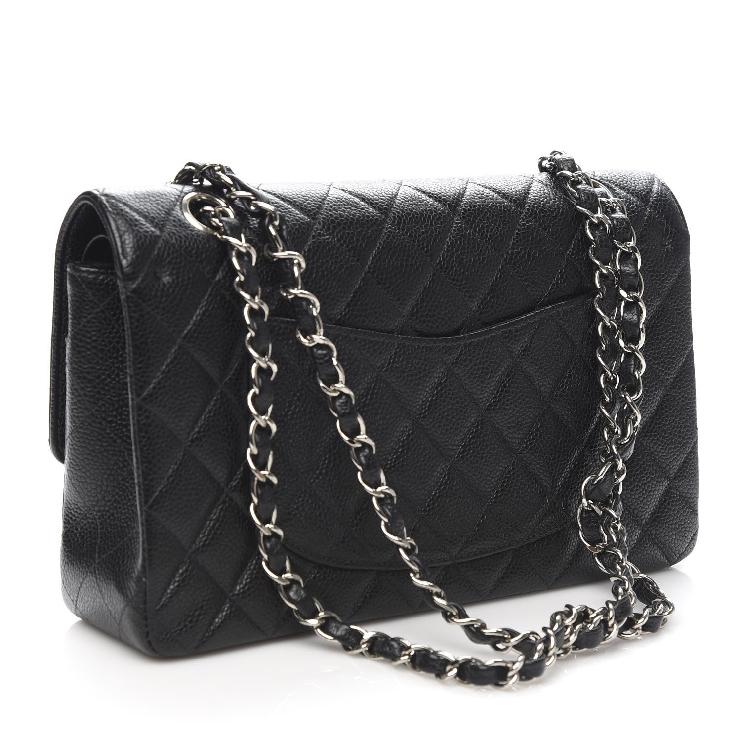 Chanel Caviar Quilted Medium Double Flap Black 3 of 12