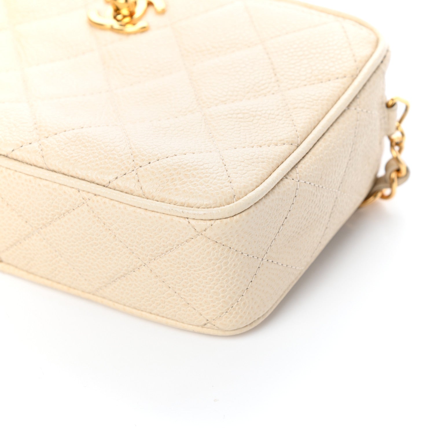 Chanel Caviar Quilted Camera Case Beige Clair 11 of 11