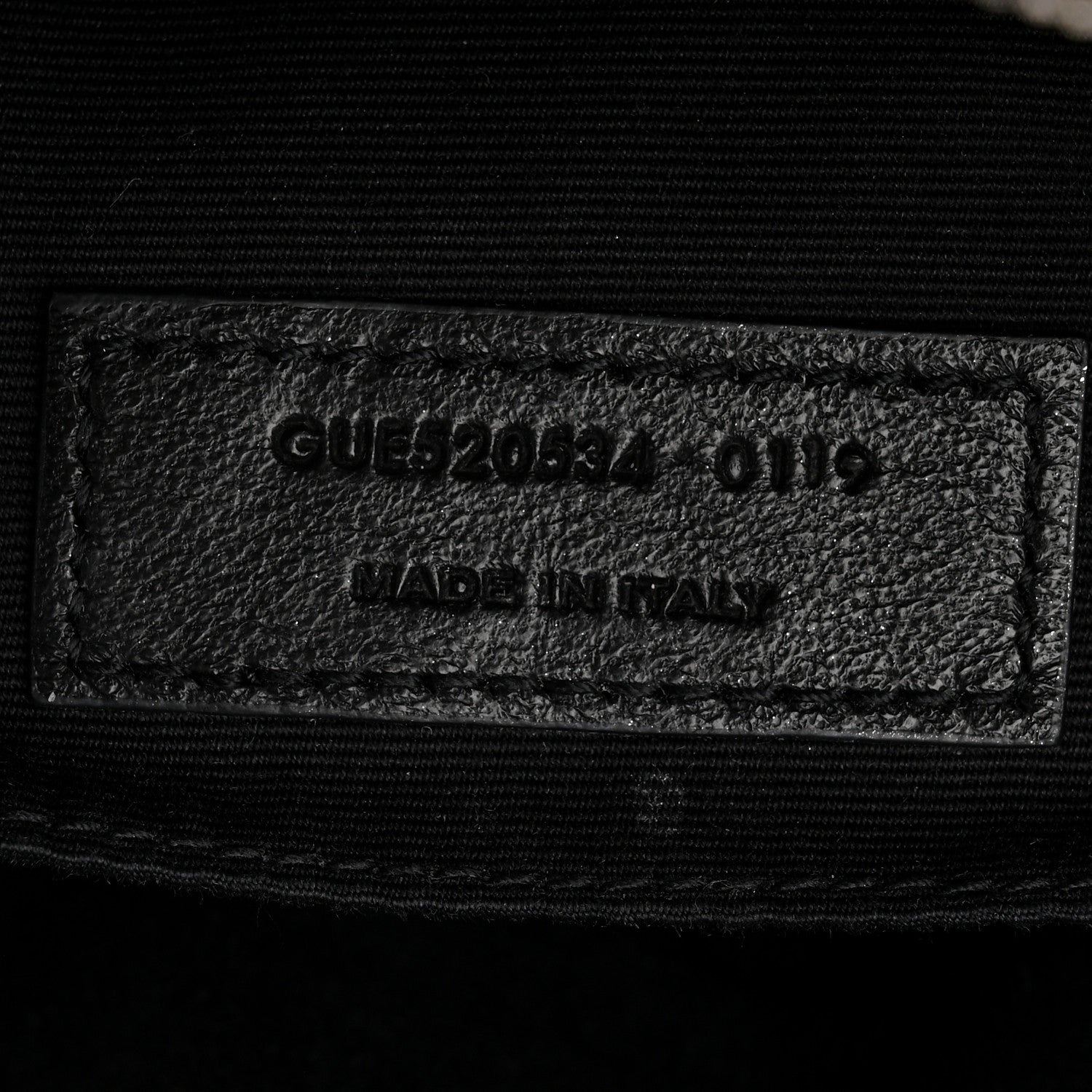 Saint Laurent Calfskin Matelasse Monogram Lou Camera Bag Black 7 of 10
