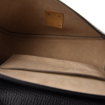 Chloe Grained Calfskin Lambskin Mini Bi-Color Drew Shoulder Bag Black Powder Beige 5 of 10