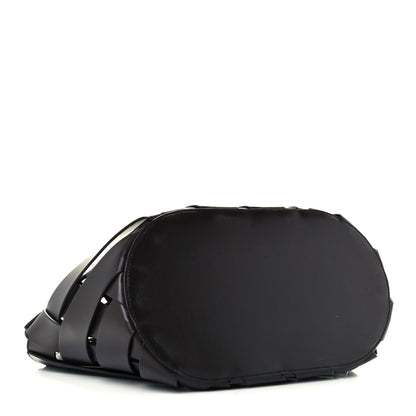 Bottega Veneta Calfskin V Woven Drawstring Tote Dark Brown 3 of 8