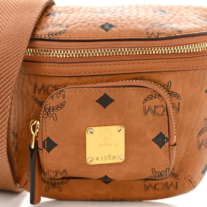 MCM Visetos X-Mini Aren Crossbody Bag Cognac 7 of 11