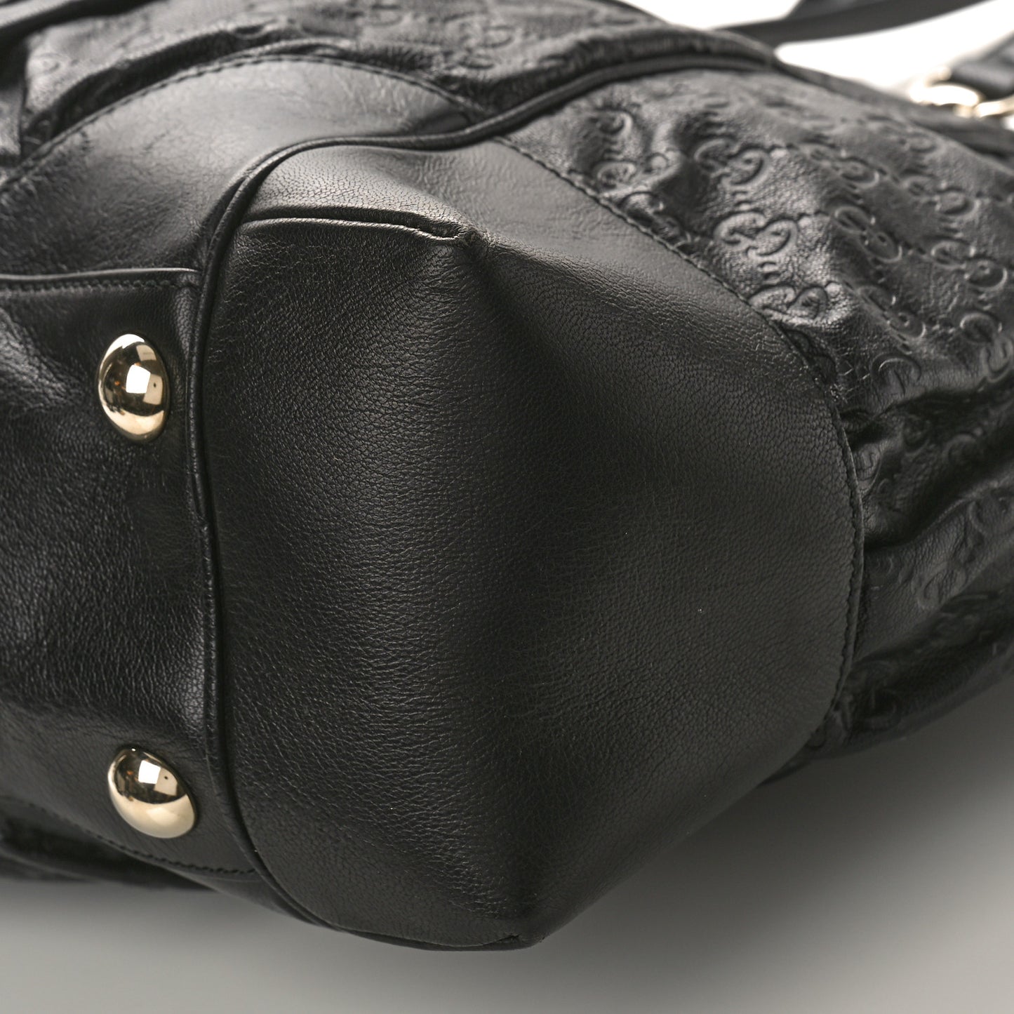 Guccissima Large Full Moon Tote Black