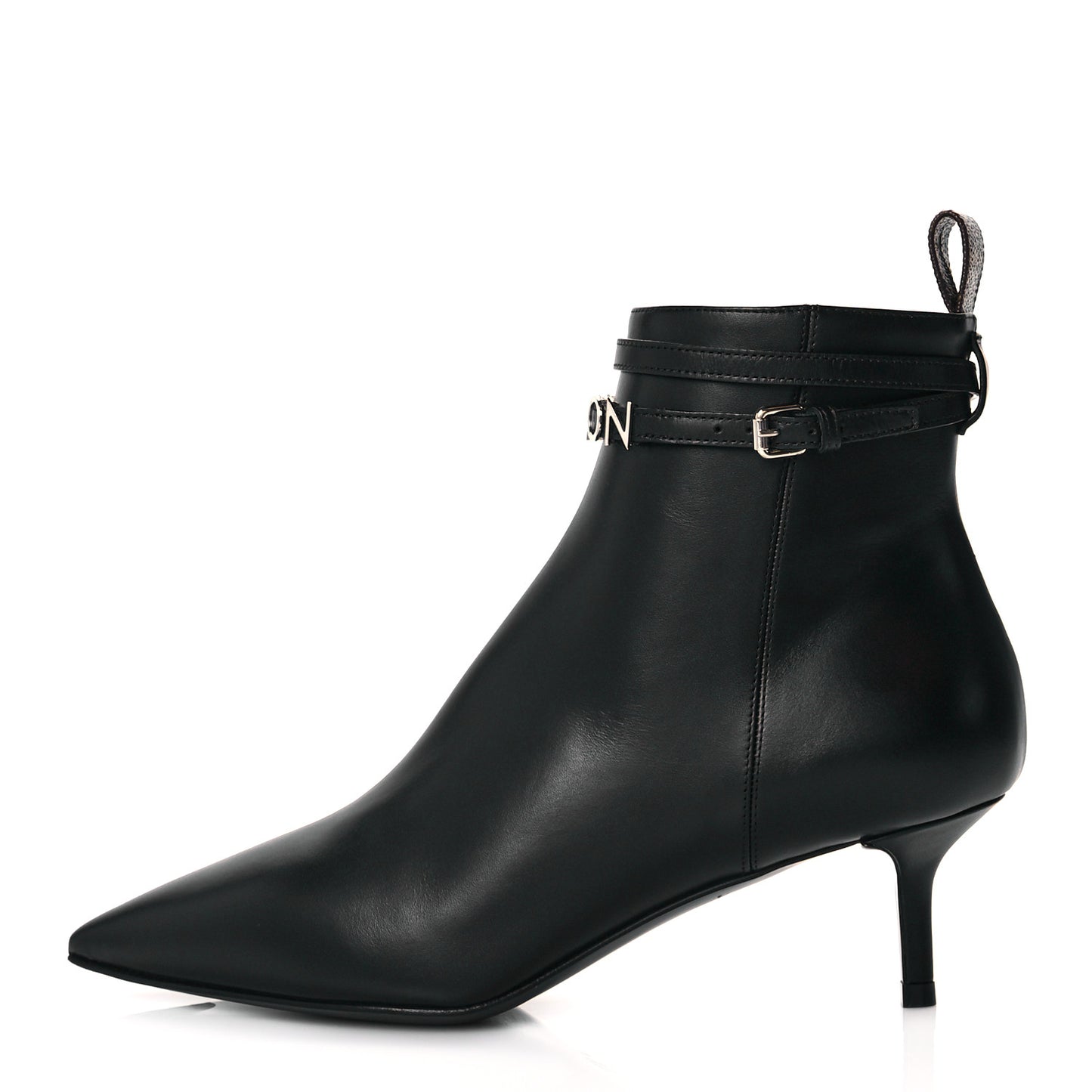 Calfskin Call Back Ankle Boots 36 Black