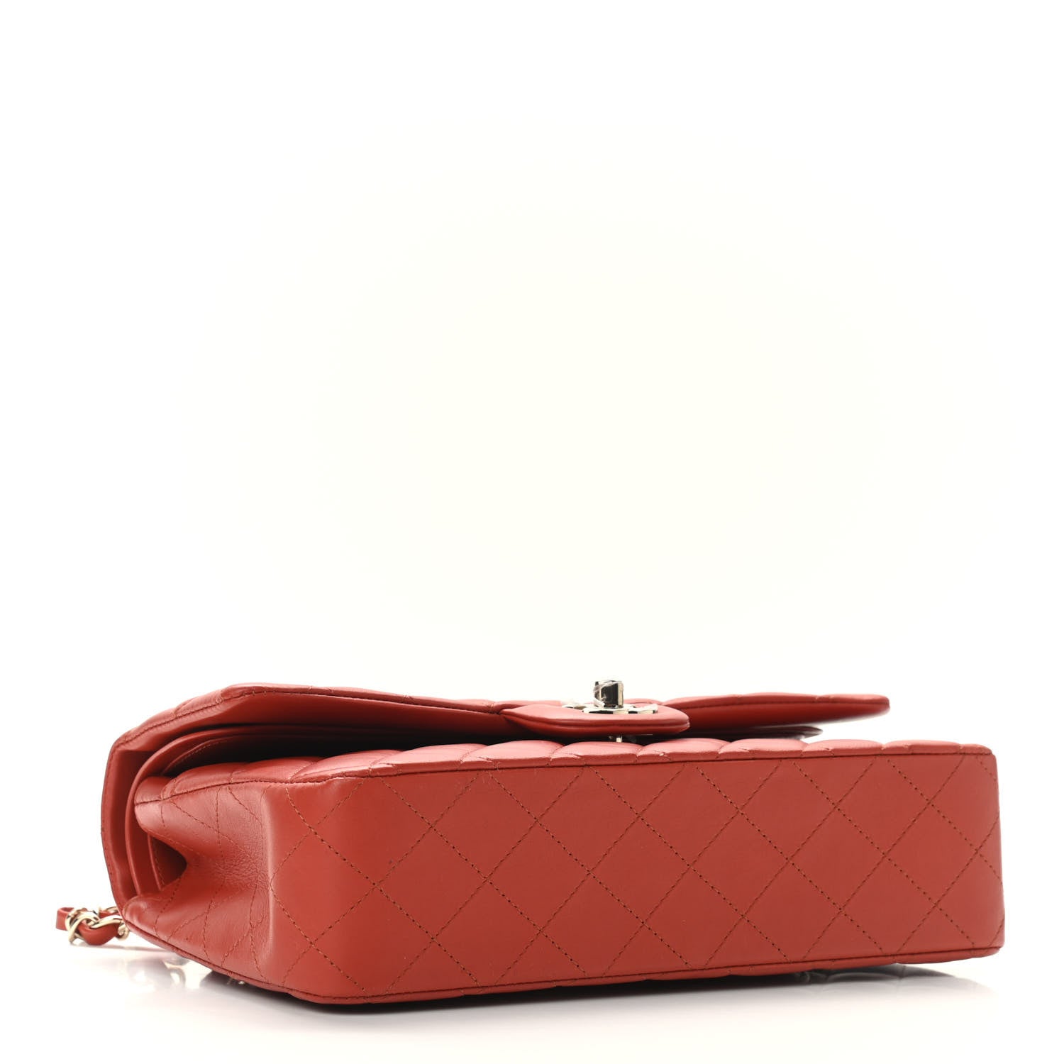 Chanel Lambskin Quilted Medium Double Flap Brown 4 of 9