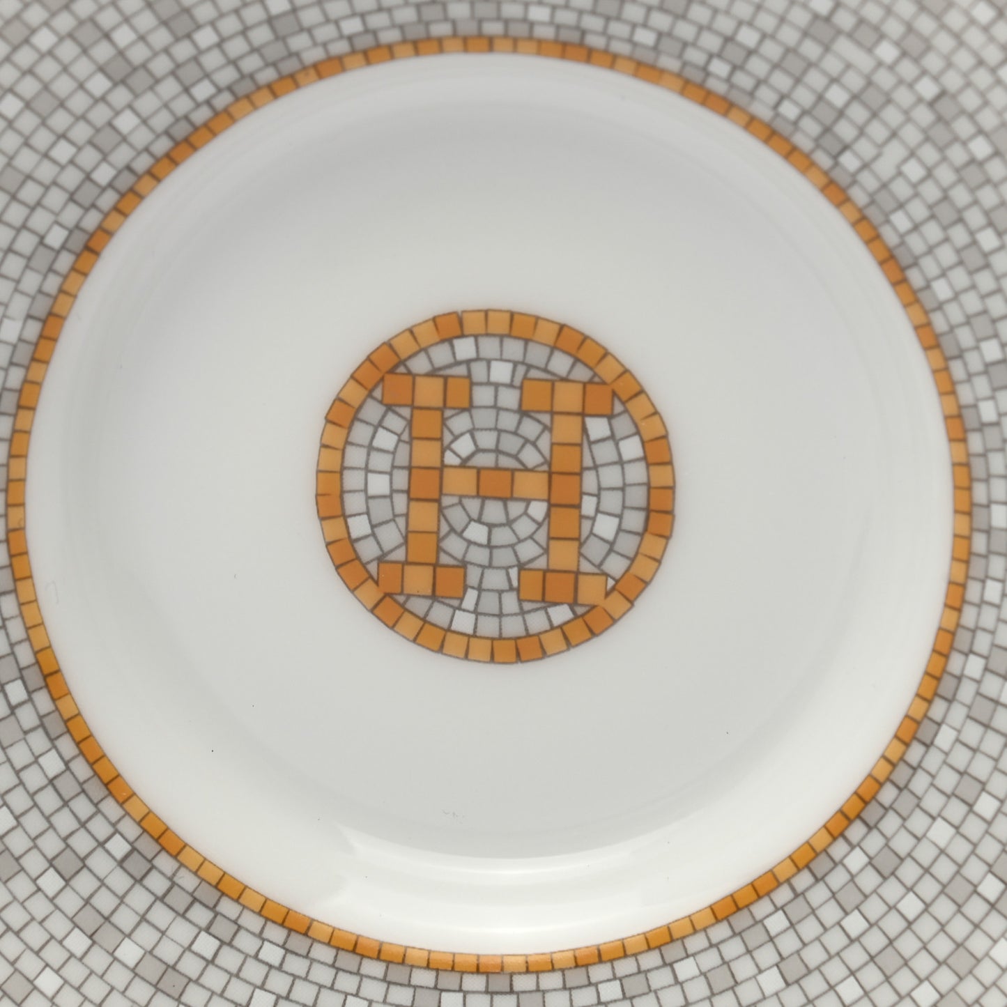 Porcelain Mosaique Au 24 Gold Coffee Cup and Saucer Set of 2