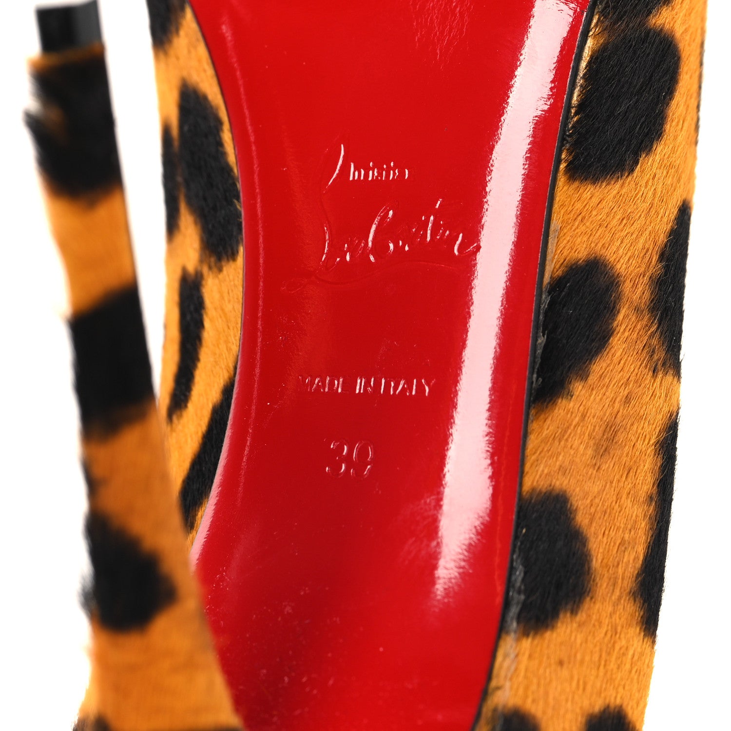 Christian Louboutin Pony Hair Leopard Print So Kate 100 Pumps 39 Spicy Lin 7 of 9