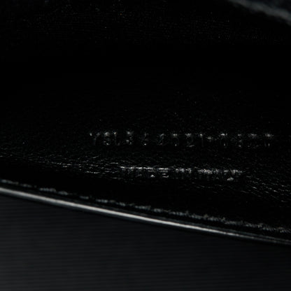 Saint Laurent Grain De Poudre Medium Classic Monogram Kate Satchel Black 8 of 11