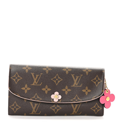 Louis Vuitton Monogram Bloom Flower Emilie Wallet Fuchsia 1 of 7