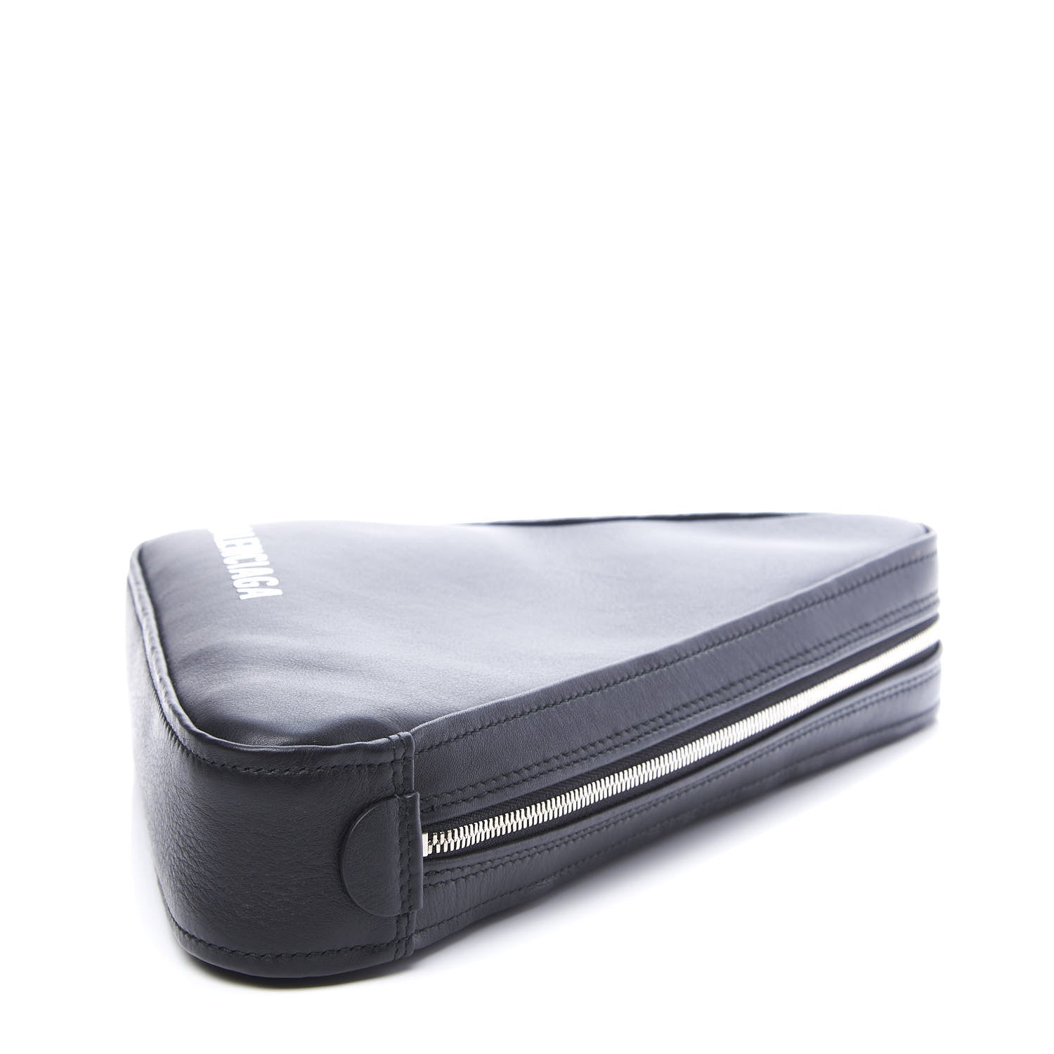Balenciaga Calfskin M Triangle Pouch Black 6 of 9