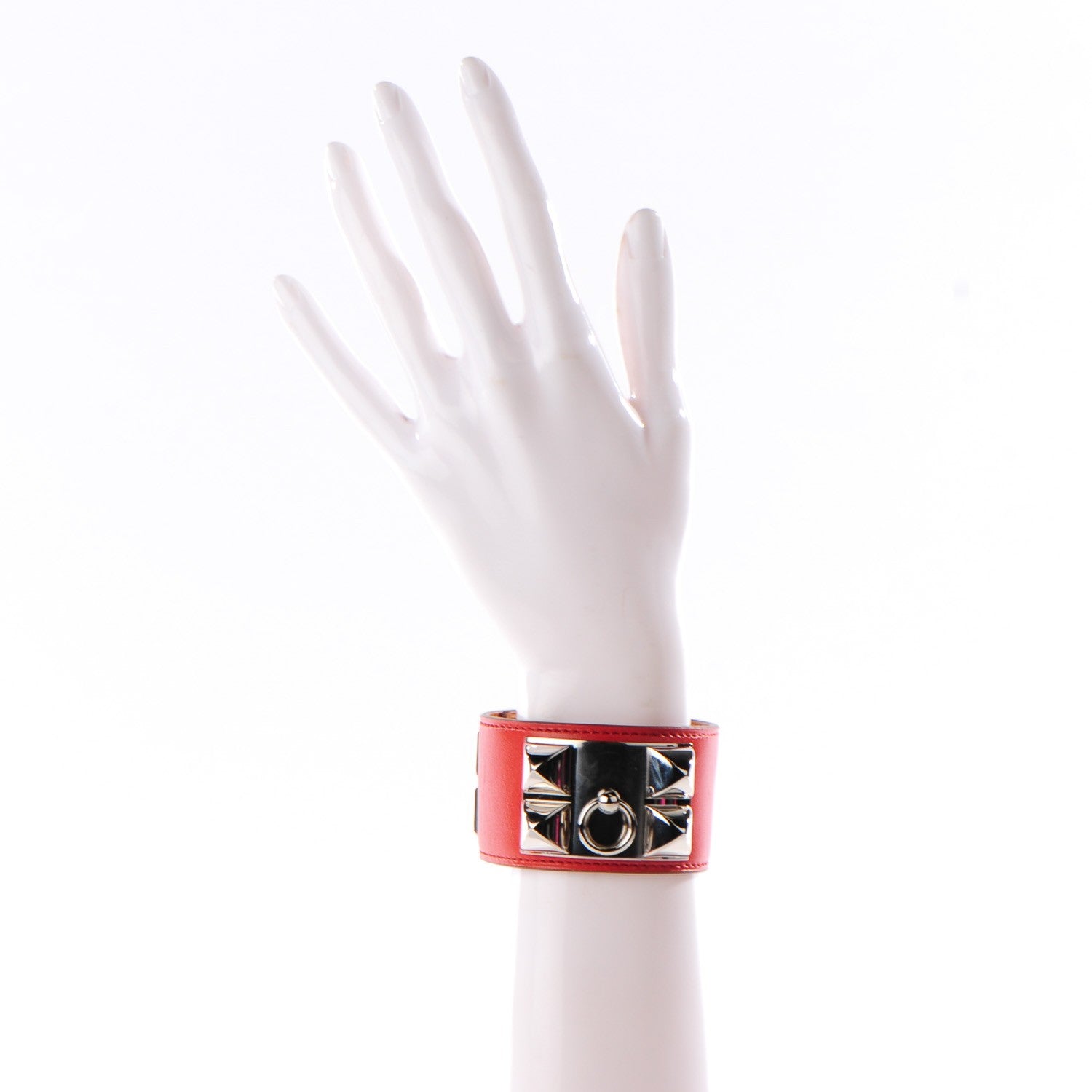 Hermes Box Collier de Chien CDC Bracelet L Sanguine 2 of 8