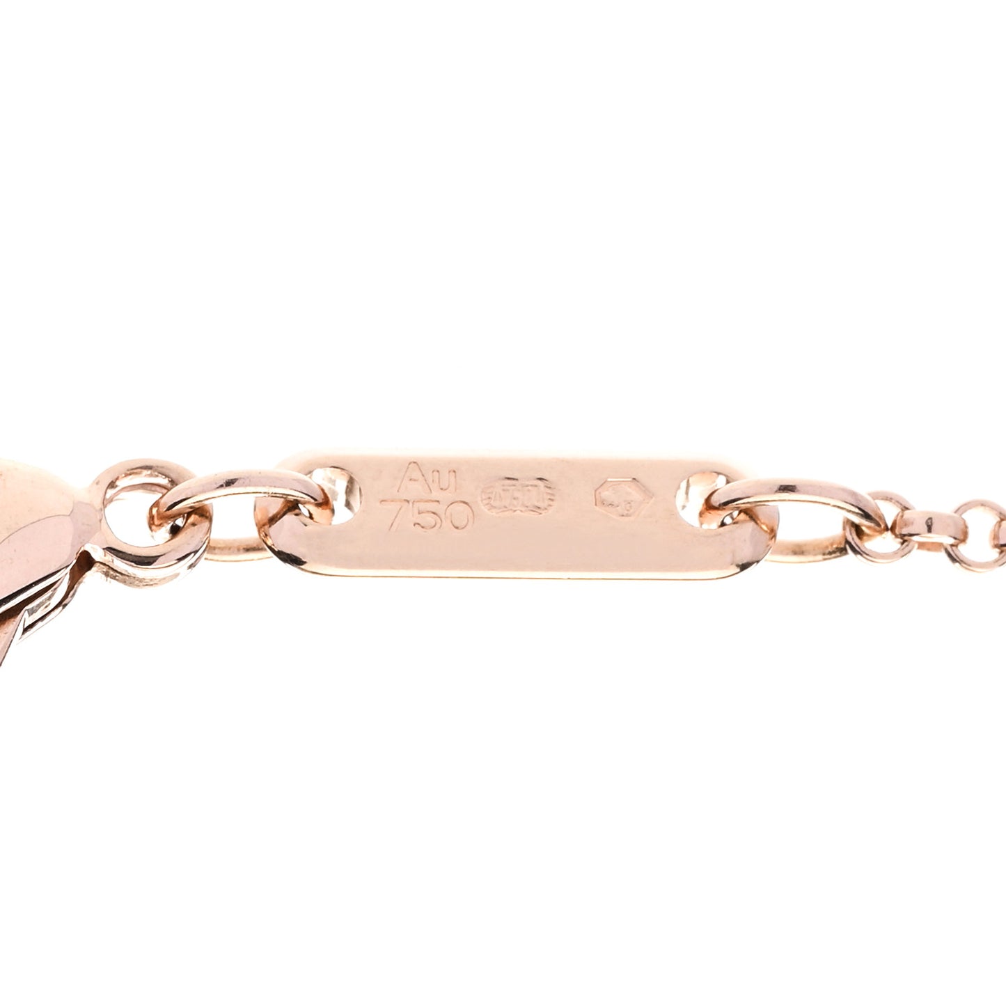 18K Rose Gold Diamond Onyx Happy Hearts Necklace