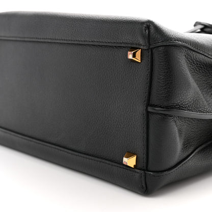 MCM Grained Calfskin Medium Milla Tote Black 9 of 11