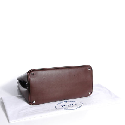 Prada City Calf Double Bag Cacao 4 of 11