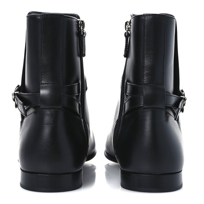 Fendi Vitello O'Lock Mens Ankle Boots 10 Black 6 of 11