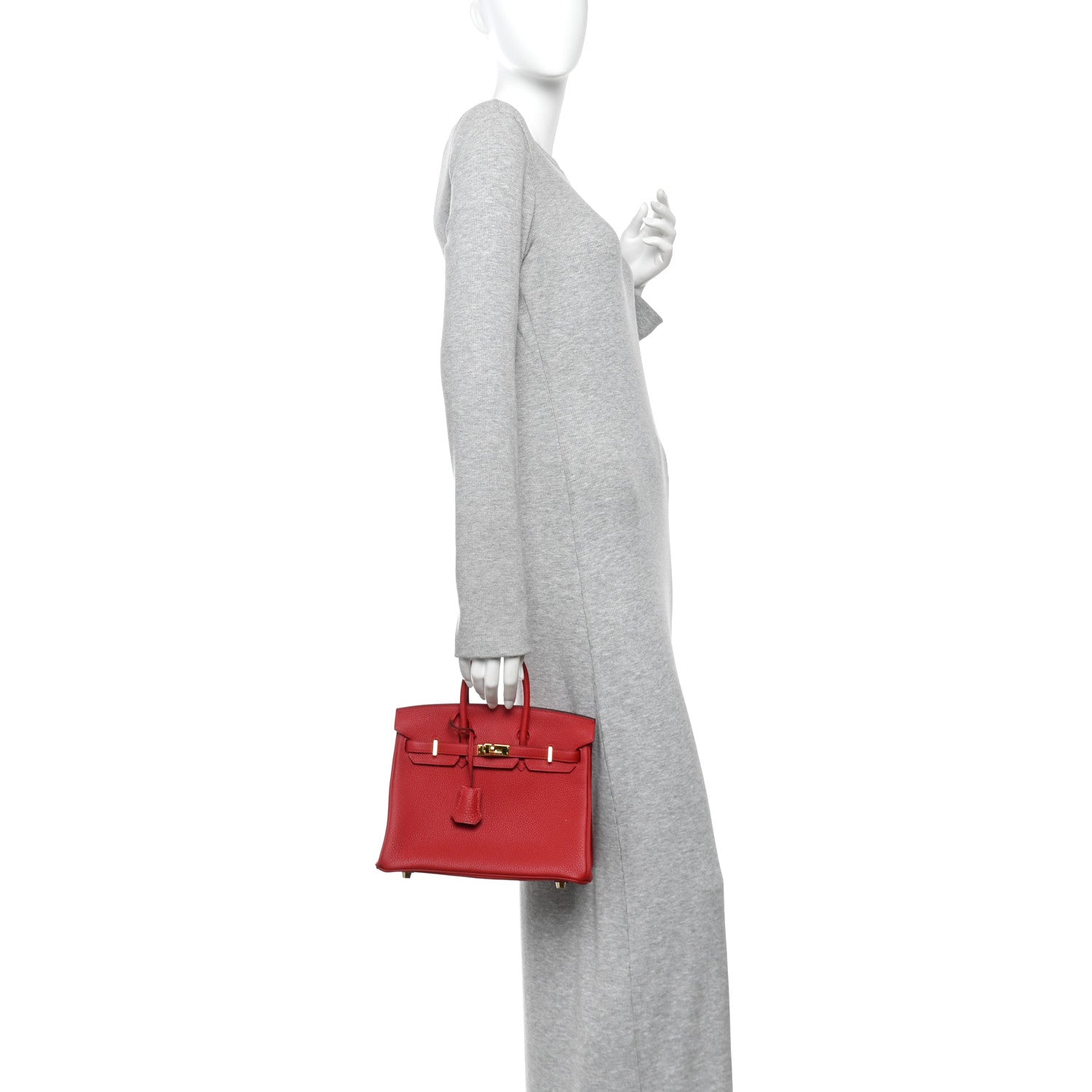 Hermes Togo Birkin 25 Rouge Vif 2 of 11